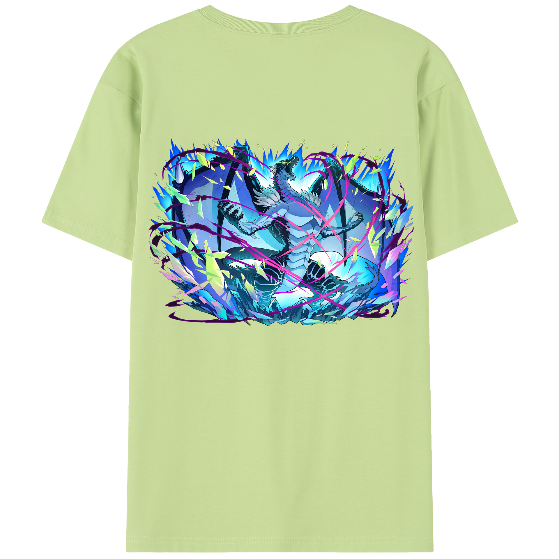 （画像用） 転スラ Regarding Reincarnated to Slime 綿100％半袖Tシャツ（背面プリント）